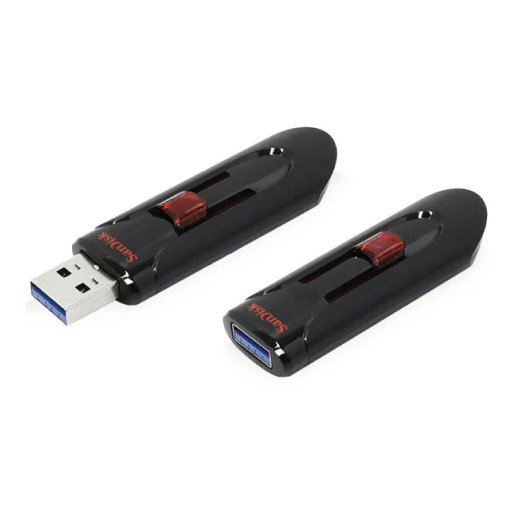 Флеш-накопитель USB 3.0 SanDisk 64Гб Cruzer Glide, Черный