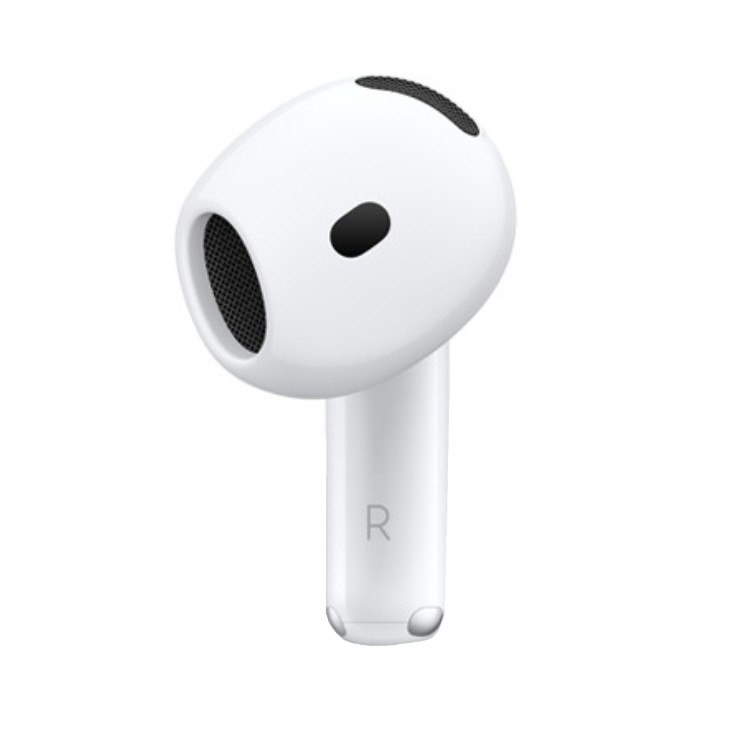 Правый Apple AirPods 4, посторонний звук в режиме шумоподавления, MXP63, Белый - Б/У