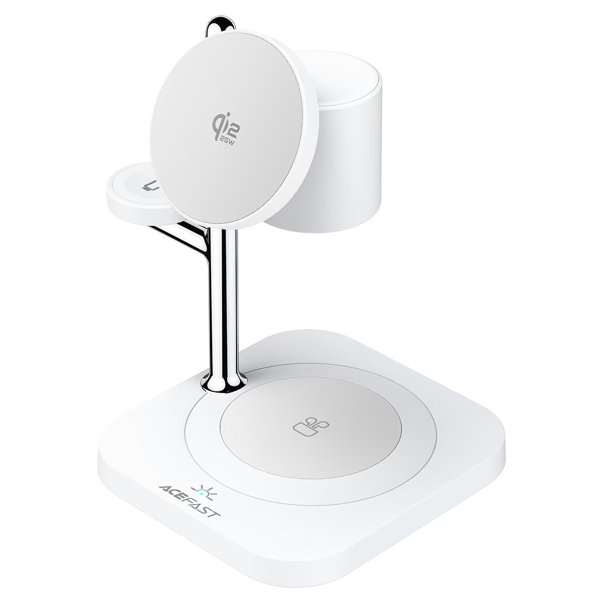 Беспроводное зарядное устройство Acefast E39 4-in-1 desktop wireless charger, Белый