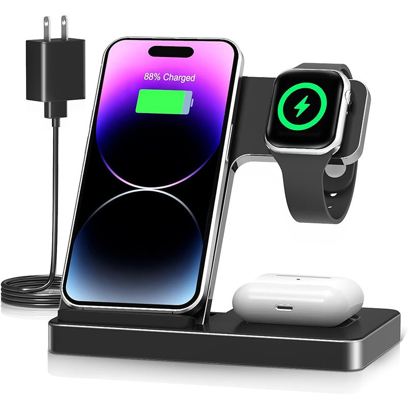 Беспроводное зарядное устройство с подставкой WiWU 3in1 W020