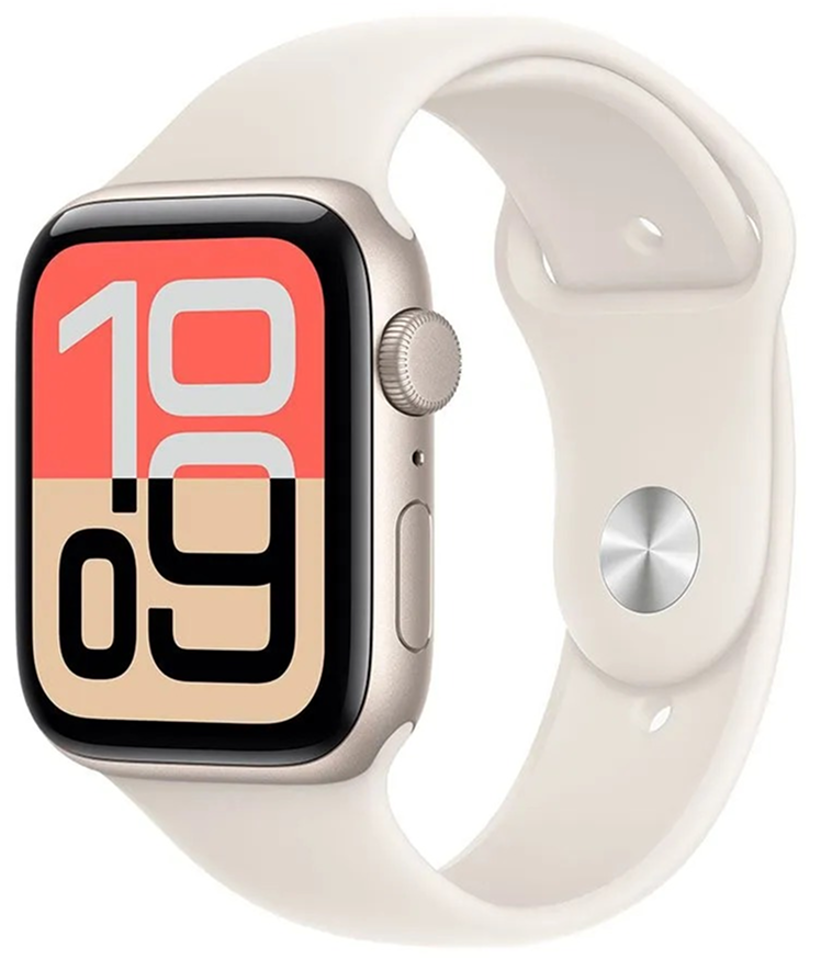 Умные часы Apple Watch SE 3 (2025), 40мм, корпус Сияющая звезда, ремешок Сияющая звезда S/M 