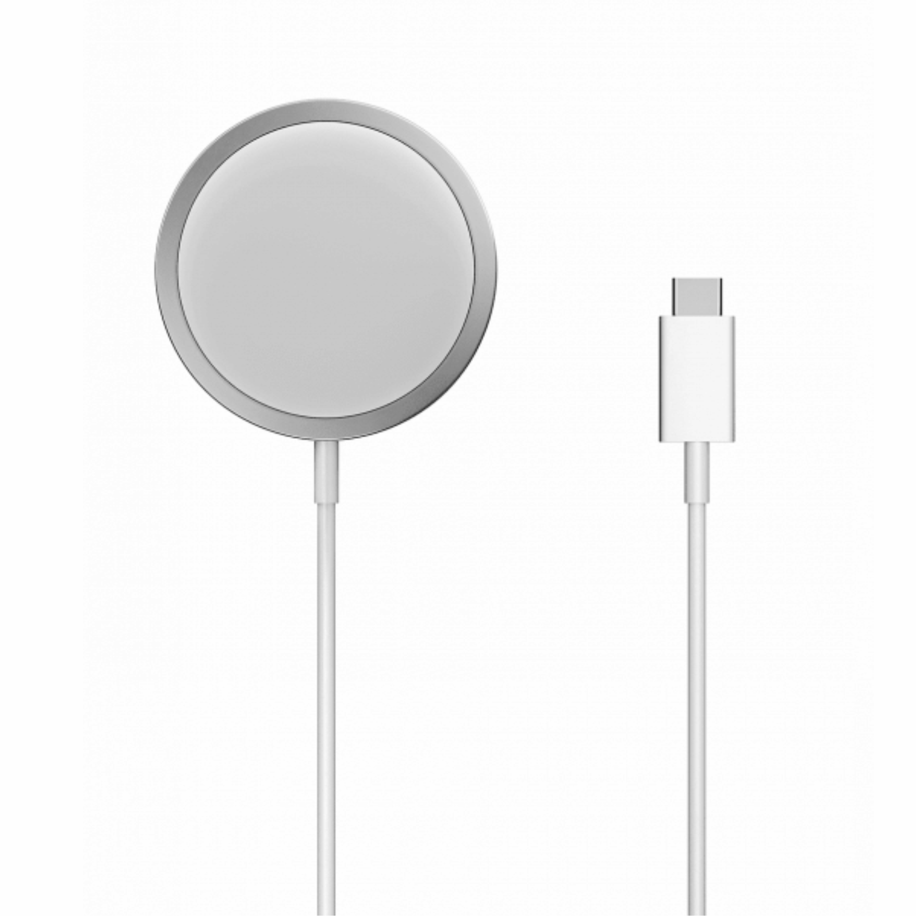 Беспроводное зарядное устройство Ubear Wave MagSafe Wireless Charger, 15W, cеребристый