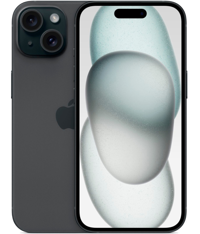 iPhone 15 128Гб (1sim + eSIM / 87%) Черный - БУ ★★★★☆