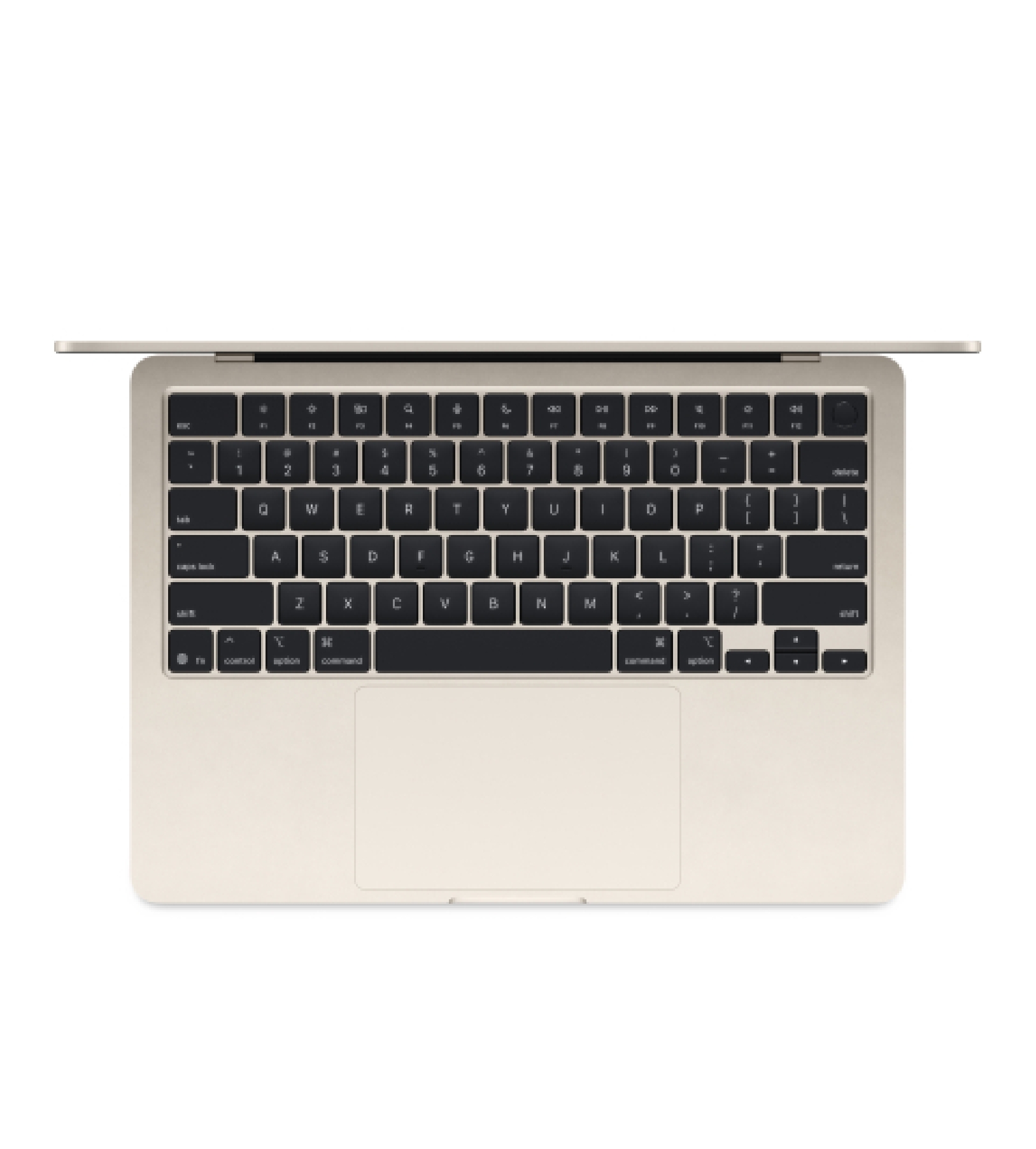 Ноутбук Apple MacBook Air 13" (Early 2025) MW103 (10C CPU/10C GPU/M4/16Гб/512Гб SSD), Сияющая звезда