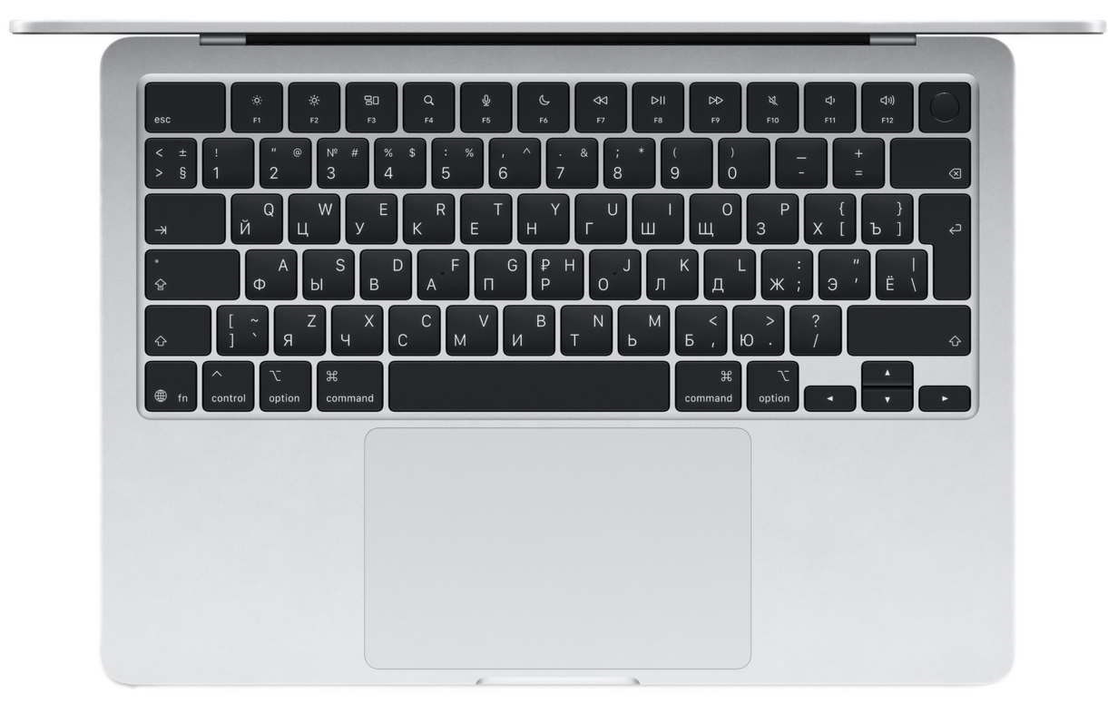 Ноутбук Apple MacBook Air 15" (Early 2026) MDV94 (10C CPU/10C GPU/M5/16Гб/512Гб SSD) Серебристый