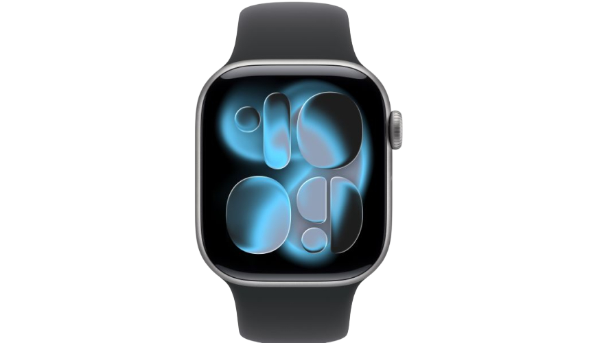 Умные часы Apple Watch Series 11 GPS 42 мм, корпус Серый космос, ремешок Черный M/L