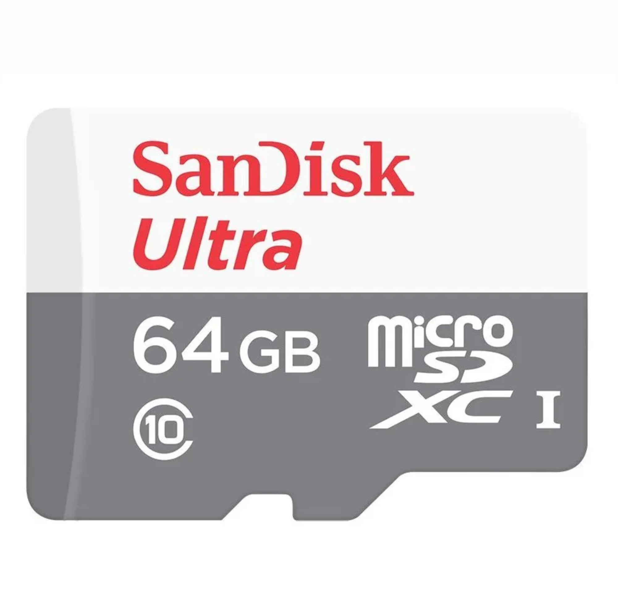 Карта памяти MicroSD 64Гб, SanDisk Class 10 Ultra Light UHS-I  (140 Мб/с) без адаптера